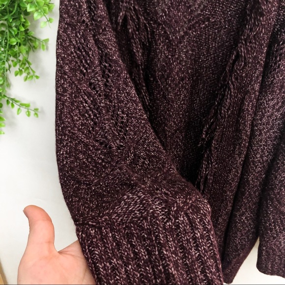 NEW Lane Bryant Fringe Plum Duster Cardigan 4X - Picture 10 of 15